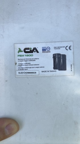 Barriere infrarossi doppio - barriere, a