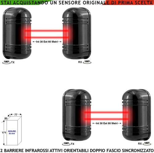 Doppi infrarossi attivi - doppi,