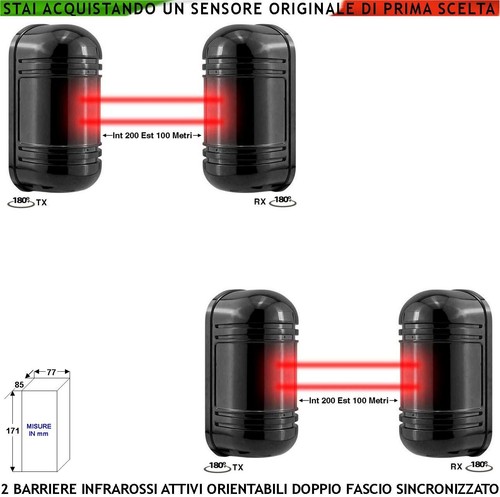 Infrarossi attivi barriere - infrarossi, 2